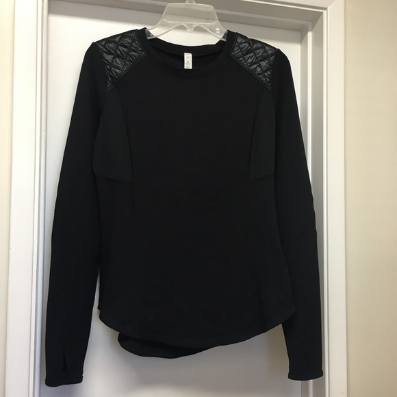Lululemon Black Quilted Ice Queen Long Sleeve Top - Picture 5 of 13